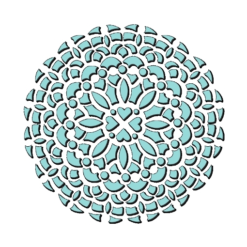 Picture of Sweet Dixie Στένσιλ 6"x6" - Heart Loops
