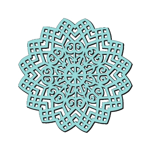 Picture of Sweet Dixie Στένσιλ 6"x6" - Lattice Swirl