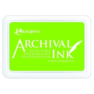 Picture of Ranger Archival Ink Pad | Μόνιμο Αδιάβροχο Μελάνι Σφραγίδας – Vivid Chartreuse