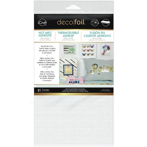 Picture of Deco Foil Iron-On Adhesive Transfer Sheet 5.5 x 12 inch. - Αυτοκόλλητα Φύλλα Μεταφοράς Foil, 5τεμ.