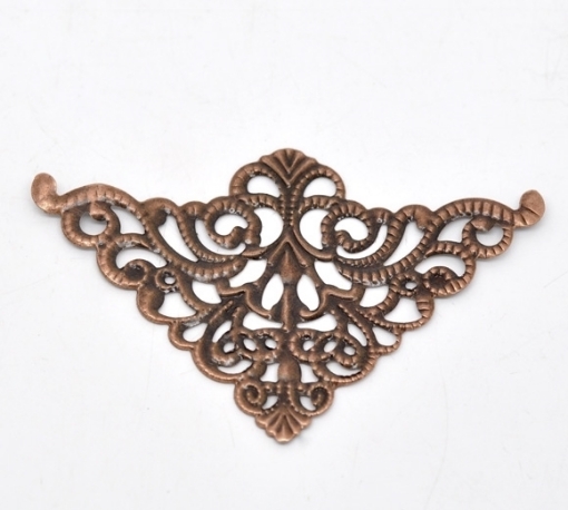 Picture of Διακοσμητικές Μεταλλικές Γωνίες Filigree IV - Copper 2τμχ