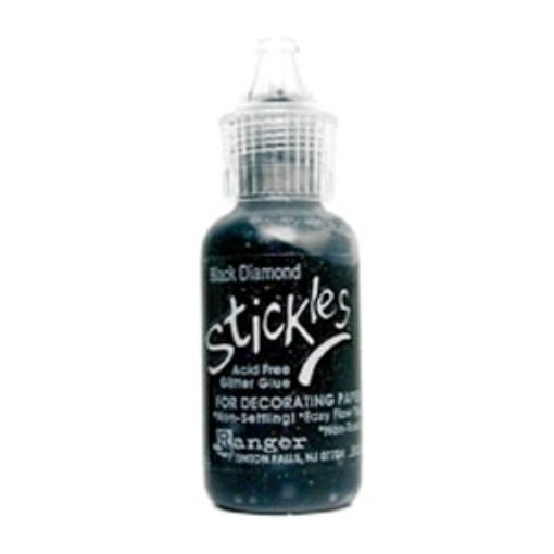 Picture of Ranger Stickles Glitter Gel | Διαστατικό Gel με Μαύρη Ιριδίζουσα Λάμψη – Black Diamond, 18ml
