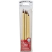 Picture of Royal & Langnickel Bamboo Brown Hair Brush Set - Σετ Πινέλων Λεπτομέρειας Μπαμπού με Τρίχα Καμήλας, 4τεμ