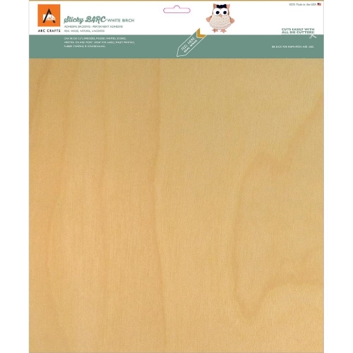 Picture of BARC Wood Veneer - Αυτοκόλλητο Φύλλο Ξύλου 12''X12'' - White Birch