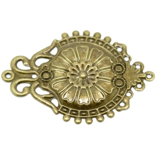 Picture of Metal Filigree - Μεταλλικά Διακοσμητικά-  Medallion Bronze Tone
