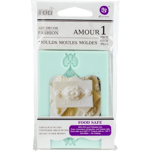 Picture of Prima IOD Art Decor Mould Καλούπι Σιλικόνης 2.5'' x 3.5'' - Amour 1