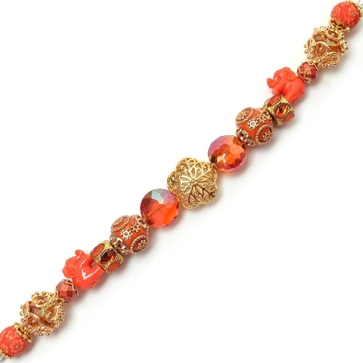 Picture of Design Elements Glass Bead Strands - Κορδόνι Με Γυάλινες Χάντρες,  Flame