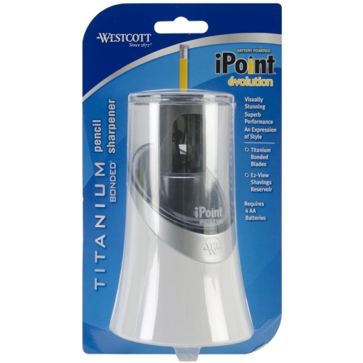 Picture of Westcott iPoint Evolution Titanium Bonded Pencil Sharpener - Ηλεκτρική Ξύστρα