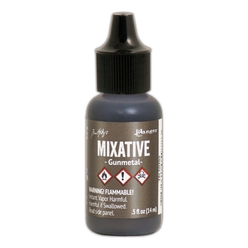 Picture of Tim Holtz Alcohol Ink Mixative Μεταλλικό Μελάνι Οινοπνεύματος 14ml – Gunmetal ⚙️