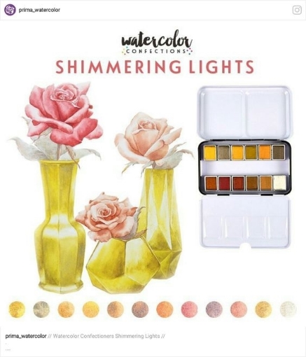 Picture of Art Philosophy Watercolor Confections - Shimmering Lights – Παλέτα Χρωμάτων Ακουαρέλας 12 Αποχρώσεων