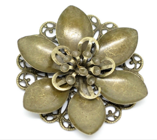 Picture of Metal Filigree - Μεταλλικά Διακοσμητικά Flower Wraps, Bronze