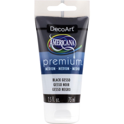 Picture of DecoArt Americana Premium Acrylic Medium - Black Gesso