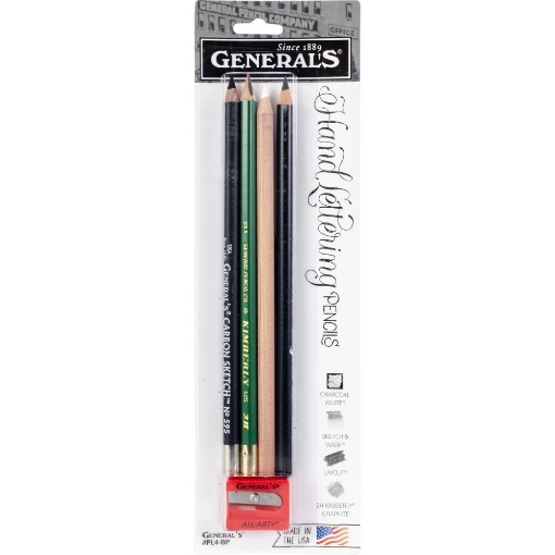 Picture of General's Hand Lettering Pencil Set – Σετ Μολυβιών για Hand Lettering & Calligraphy, 5 τεμ.