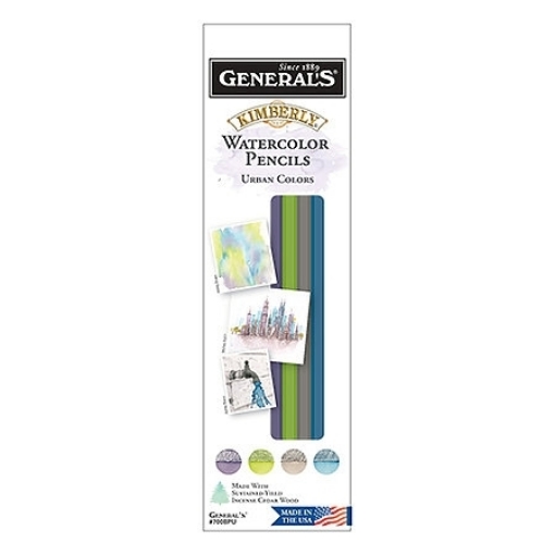Picture of General's Kimberly Watercolor Pencils  Set of 4 - Urban
