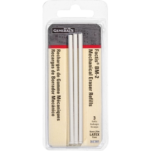 Picture of Factis Pen Style Mechanical Eraser Refills BM2-3RBP – Ανταλλακτικές Γόμες Ακριβείας, 3 τεμ.