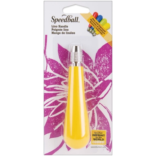 Picture of Speedball Lino Handle - Λαβή για Λεπίδες Χαρακτικής - Κίτρινο