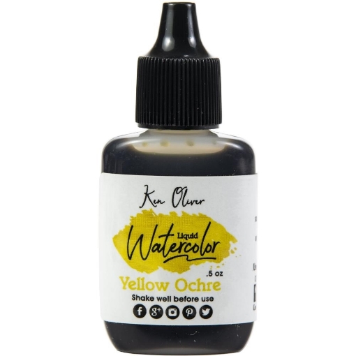 Picture of Ken Oliver Liquid Watercolor - Χρώμα Ακουαρέλας σε Υγρή Μορφή, Yellow Ochre