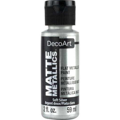 Picture of DecoArt Acrylic Matte Metallics Μεταλλικό Ακρυλικό Χρώμα Ματ Φινίρισμα - Soft Silver