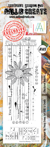 Picture of Aall & Create Border Clear Stamp #149 Διάφανη Σφραγίδα - Checkered Nature