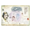Picture of Finnabair Mixed Media Tissue Paper – Carte Postale – Διακοσμητικό Χαρτί Υφής για Mixed Media & Collage, 6 Φύλλα
