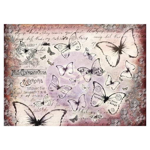 Picture of Finnabair Mixed Media Tissue Paper Ριζόχαρτο 70x50 Cm  - Flutter, 6 τεμ