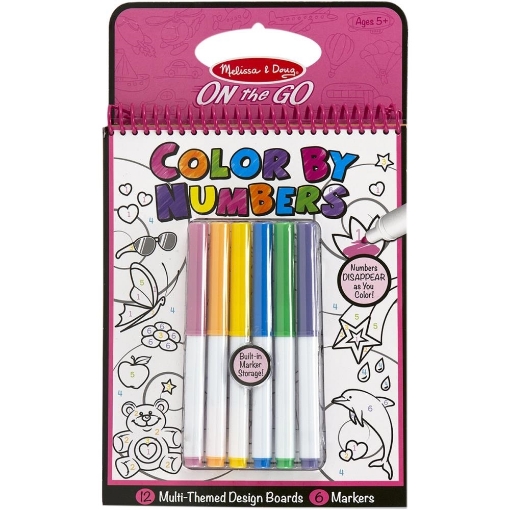 Picture of Melissa & Doug On The Go Color By Numbers - Pink