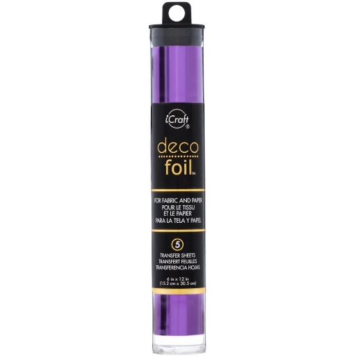 Picture of Therm-O-Web Deco Foil Reactive Foil Χρυσοτυπίας για Χαρτί & Ύφασμα - Purple, 5τεμ.