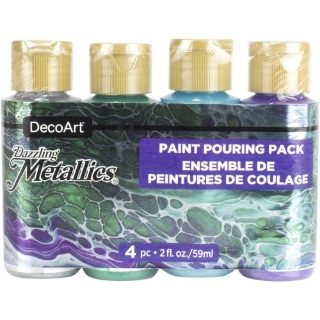Picture of DecoArt Dazzling Metallics Paint Pouring Pack – Jewel Tones – Σετ Μεταλλικών Ακρυλικών Βαφών (2 oz) – Jewel Tones