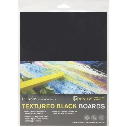Picture of Crescent Textured Καρτολίνα 23 x 30cm - Ultra Black, 3τεμ