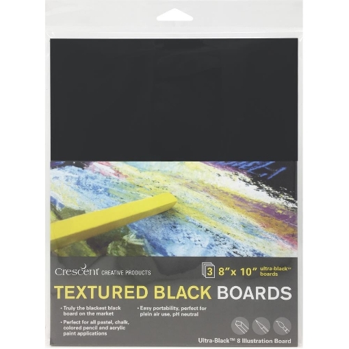 Picture of Crescent Textured Καρτολίνα 20 x 25 cm - Ultra Black, 3τεμ