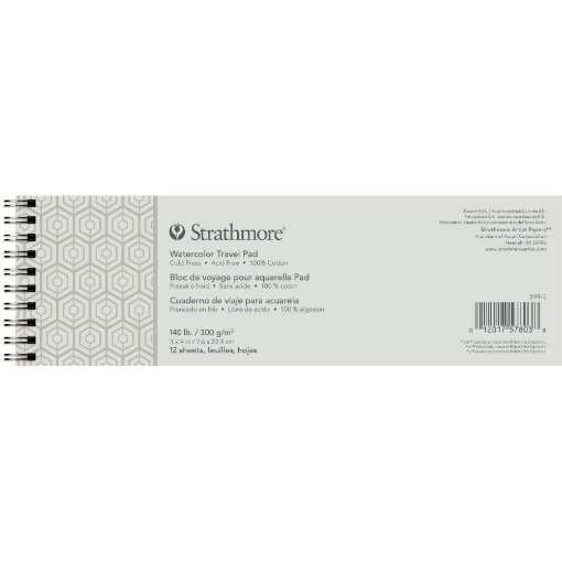 Picture of Strathmore Series 500 Travel Pad Μπλοκ Ακουαρέλας 3'' x 9'' - Watercolor
