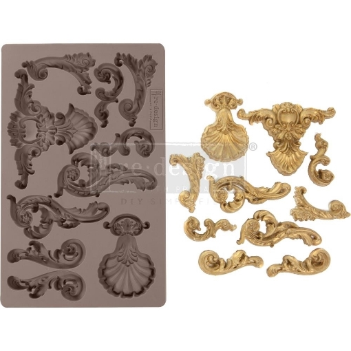 Picture of Prima Re-Design Decor Moulds Καλούπι Σιλικόνης 5'' x 8'' - Oceanica Flourish