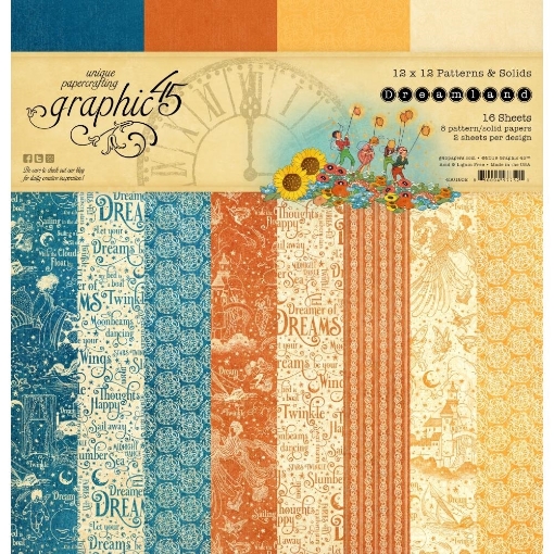 Picture of Graphic 45 Double-Sided Paper Pad 12"X12"  - Dreamland