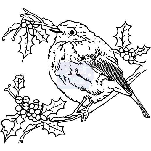 Picture of Sweet Dixie Clear Stamp Διάφανη Σφραγίδα - Rockin Robin