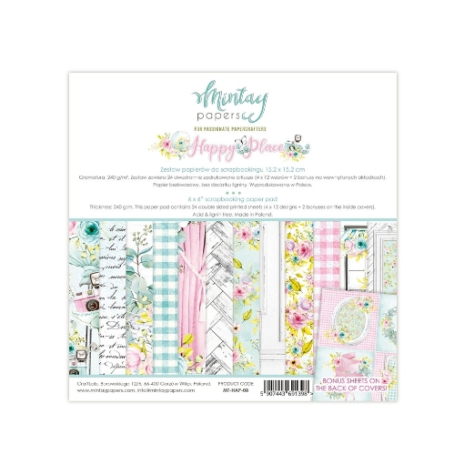Picture of Mintay Papers Μπλοκ Scrapbooking Happy Place 6" x 6"