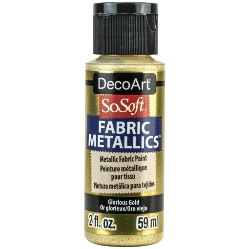 Picture of SoSoft Fabric Metallics Ακρυλικο Χρώμα για Ύφασμα 59ml - Glorious Gold