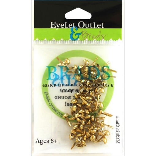 Picture of Διπλoκαρφα Brads 4mm - Gold