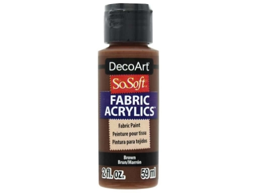 Picture of SoSoft Ακρυλικό Χρώμα για Ύφασμα 59ml - Brown