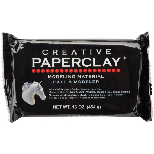 Picture of Creative Paperclay Modeling Material Χαρτοπολτός σε Πηλό - Λευκός 8oz (227γρ)