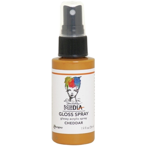 Picture of Dina Wakley Media Gloss Sprays Ακρυλικό Χρώμα σε Σπρέι, Φινίρισμα Γκλος - Cheddar