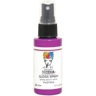 Picture of Dina Wakley Media Gloss Sprays | Ακρυλικό Χρώμα σε Σπρέι με Γκλος Φινίρισμα, Fuchsia