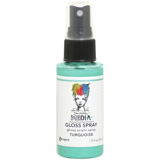Picture of Dina Wakley Media Gloss Sprays | Ακρυλικό Χρώμα σε Σπρέι με Gloss Φινίρισμα, Turquoise