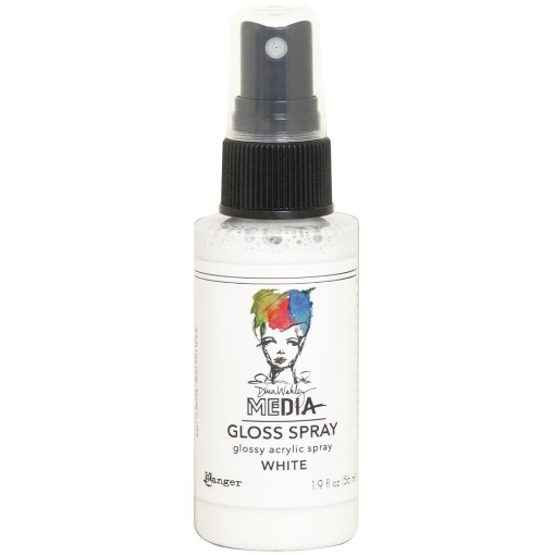 Picture of Dina Wakley Media Gloss Sprays | Ακρυλικό Χρώμα σε Σπρέι με Gloss Φινίρισμα, White