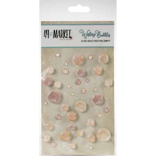Picture of 49 And Market Wishing Bubbles – Cream Soda | Διαστατικά Εποξικά Αυτοκόλλητα Διακοσμητικά (38 τεμ.)