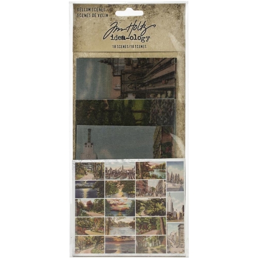 Picture of Tim Holtz Idea-Ology Vellum Scenes- Postcards, 18 τεμ 