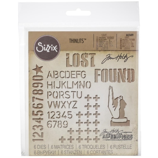 Picture of Sizzix Thinlits Dies By Tim Holtz - Mixed Media #6