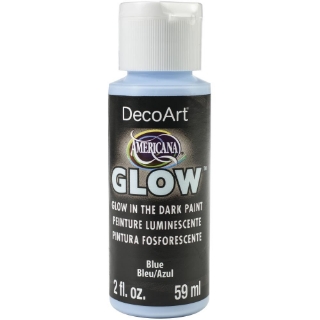 Picture of DecoArt Americana Glow In The Dark Paint Φωσφοριζέ Ακρυλικό 59ml - Blue