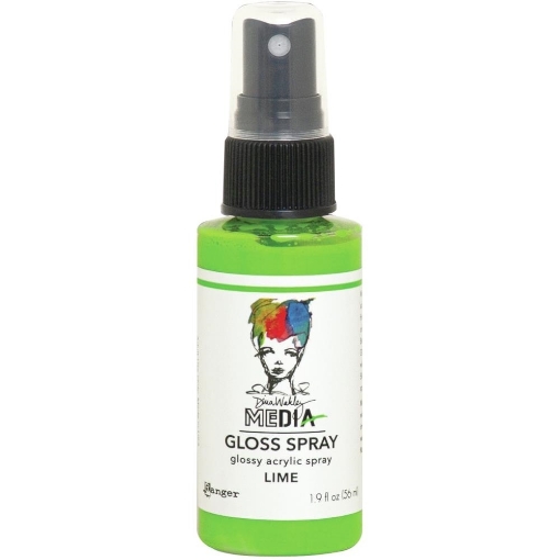Picture of Dina Wakley Media Gloss Sprays | Ακρυλικό Χρώμα σε Σπρέι με Gloss Φινίρισμα, Lime