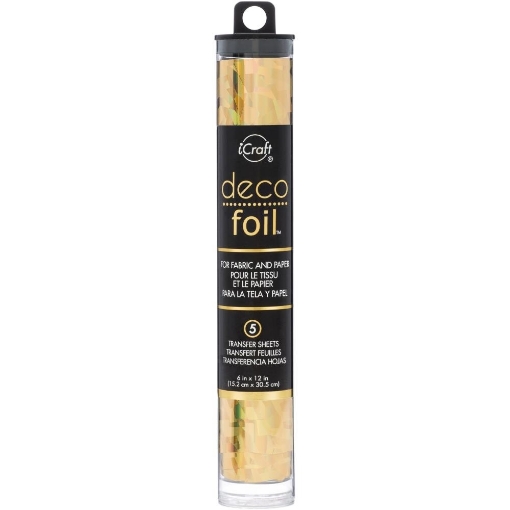 Picture of Therm-O-Web Deco Foil Reactive Foil Χρυσοτυπίας για Χαρτί & Ύφασμα - Gold Shattered Glass, 5τεμ.