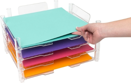 Picture of We R Memory Keepers - Stackable Acrylic Paper Trays - Ακρυλικά Ράφια Αποθήκευσης Χαρτιών